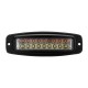 18W 1300LM LED Work Light Bar Flush Mount Dual Color Driving Lamp Turn Signal for Jeep SUV Offroad