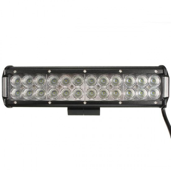 12-24V 72W 6000k 24LED Work Flood Light Bar For Off Road SUV ATV UTE Truck