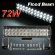 12-24V 72W 6000k 24LED Work Flood Light Bar For Off Road SUV ATV UTE Truck