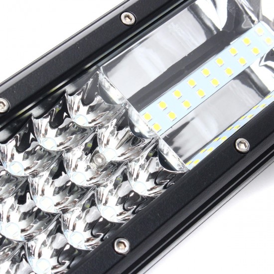 12 Inch 324W LED Light Bar Flood Spot Combo Off Road Car Truck 10-30V Waterproof IP68