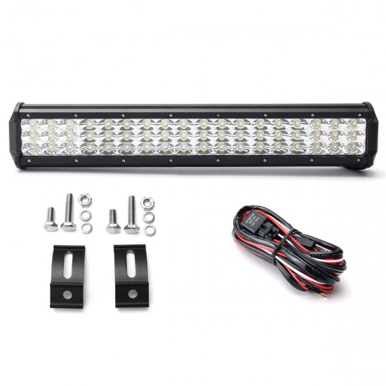 17 Inch 270W LED Light Bar Flood Spot Combo Off Road Truck DC 10-30V