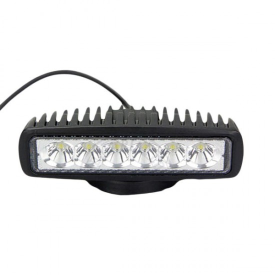 18W 1150lm 6000K LED Work Light Modification Poly Flood Light For Vehicle SUV Truck Boat