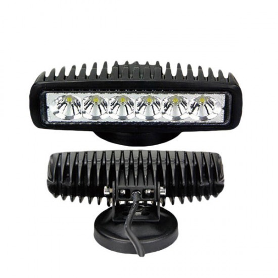 18W 1150lm 6000K LED Work Light Modification Poly Flood Light For Vehicle SUV Truck Boat