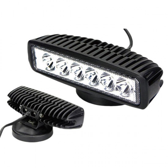 18W 1150lm 6000K LED Work Light Modification Poly Flood Light For Vehicle SUV Truck Boat