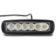 18W 6 LED Work Light Daytime Running Driving DRL for SUV ATV Boat DC 10-30V