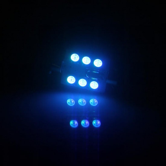 1 Pair RGB Remote Control 5050 Car LED Light Flash Strobe Interior Lamp 15SMD T10