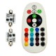 1 Pair RGB Remote Control 5050 Car LED Light Flash Strobe Interior Lamp 15SMD T10