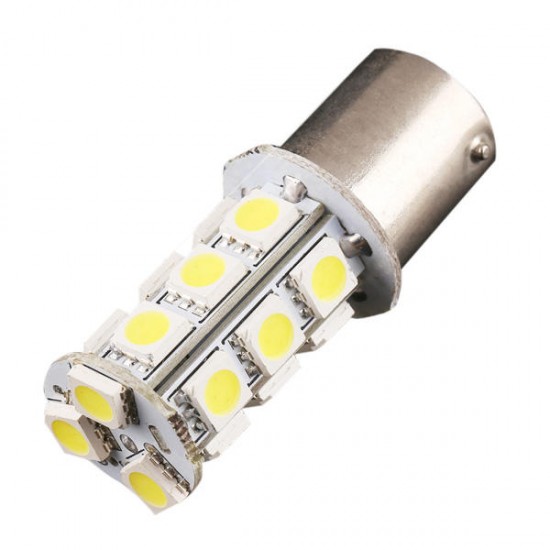 1156 BA15S 5050 18SMD Car White LED Tail Reverse Turn Light Bulb