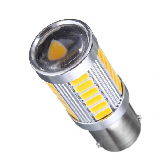 1156 BAU15S PY21W 33 SMD LED Car Turn Reverse Backup Lights Bulb Yellow Lamp Bulb