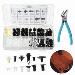 146Pcs Door Fender Push Pin Car Rivet Clips Panel Body Screws Push Type Retainer Kit