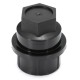 1/5/10 X 27mm Black Chrome Plastic Wheel Lug Nut Cover Cap