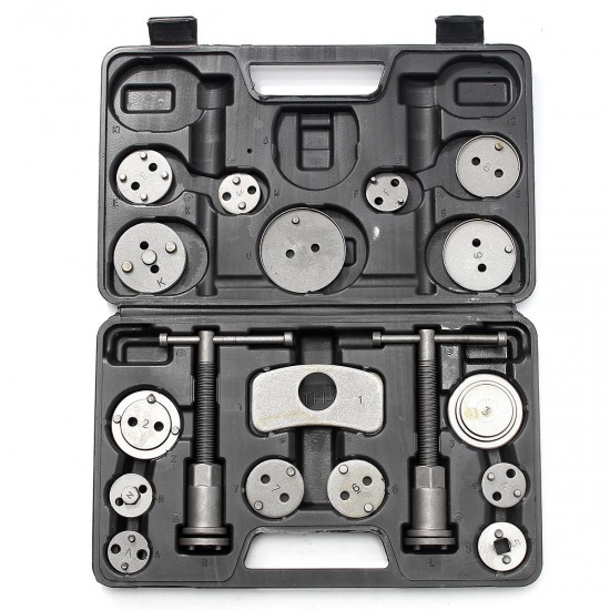 19Pcs Brake Caliper Piston Rewind Back Tools Kit Brake Disc Remover Car Service