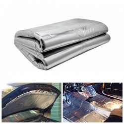 100cmx140cm Fiber Glass Heat Insulation Cotton Mat For Car Turbo Engine Hood Muffler
