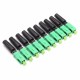 10pcs Green Ftth Embedded Quick Connector SC/APC Covered Wire Fiber Optic Connector APC