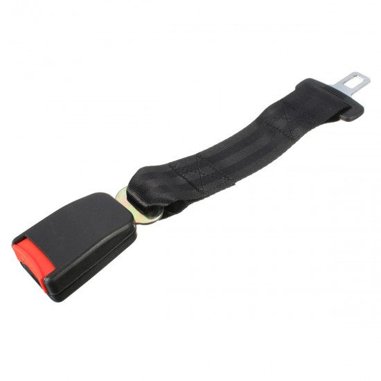 1Pcs 14 Inch Polyester Safety Belt 7/8 Inch Buckle Seat Belt Car Seat Belt Extender Black