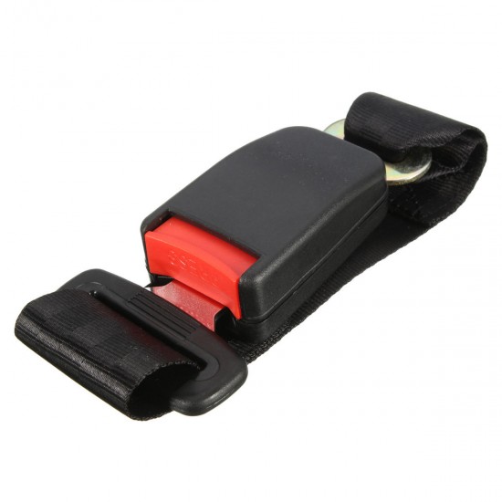 1Pcs 14 Inch Polyester Safety Belt 7/8 Inch Buckle Seat Belt Car Seat Belt Extender Black