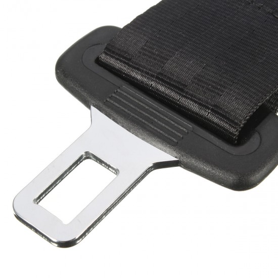 1Pcs 14 Inch Polyester Safety Belt 7/8 Inch Buckle Seat Belt Car Seat Belt Extender Black