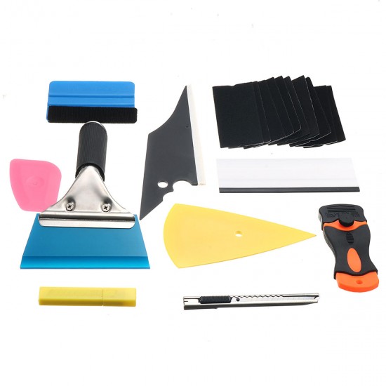 10 In 1 Window Tint Tools Car Wrapping Application Kit Sticker Vinyl Sheet Squeegee