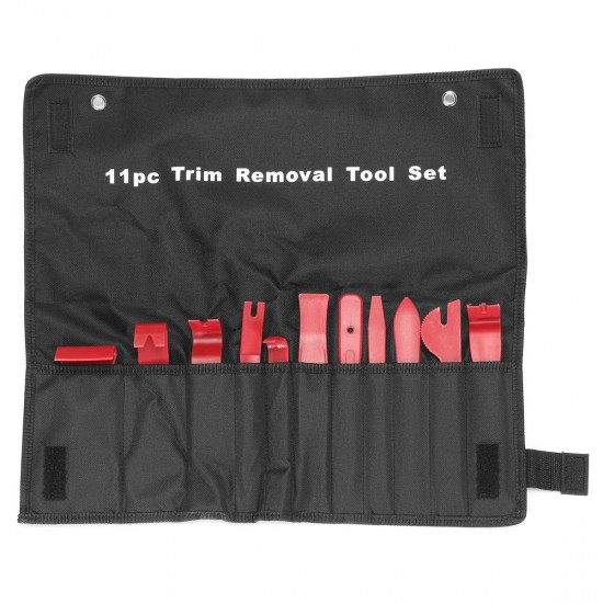 12pcs Car Door Molding Dash Panel Audio Trim Removal Tool Kit & Clip Pliers