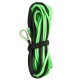 15m 7000LB Nylon Rope Winch Tow Cable Line with Sheath for ATV SUV Off Road