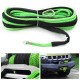 15m 7000LB Nylon Rope Winch Tow Cable Line with Sheath for ATV SUV Off Road