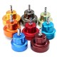 14pcs Radiator Pressure Tester Pump Leak Cooling System Checker Aluminum Adapter