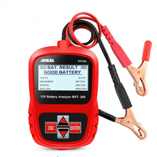 ANCEL Bst200 Car Battery Tester Multi-language 12V 1100CCA Battery Detect Battery Diagnostic Tool