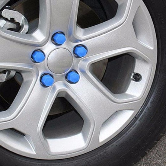 20PCS 19mm Auto Car Silicone Wheel Nuts Hub Covers Screw Dust Protective Caps