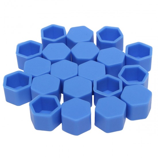 20PCS 19mm Auto Car Silicone Wheel Nuts Hub Covers Screw Dust Protective Caps