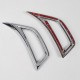2Pcs Car Leaf Plate Air Inlet Trim Cover Moulding Trim Strip for Jeep for Wrangler JL 2018