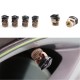 4Pcs Universal Resin Skull Head Officer Car Wheel Tire Valve Stem Cap Tyre Dustproof Li Decoration