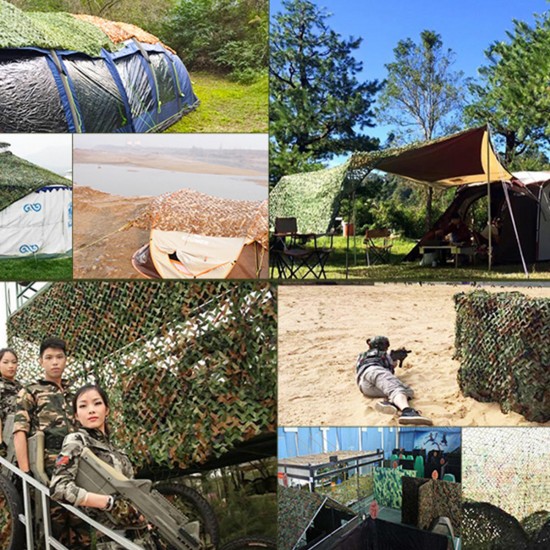 1.5mX4/5/6m Digital Desert Camo Netting Camouflage Net for Car Cover Camping Woodland Hunting