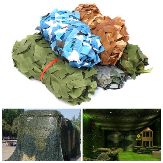 1mX2m Camo Camouflage Net For Car Cover Camping Military Hunting Shooting Hide