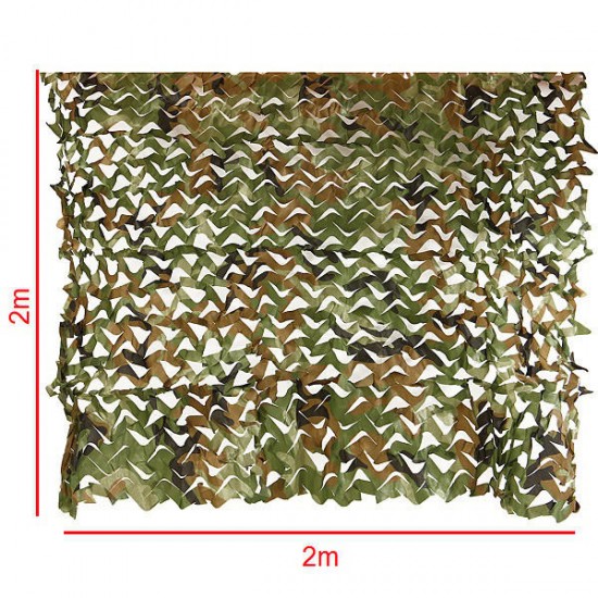 2mx2m Camo Camouflage Net For Car Cover Camping Military Hunting Shooting Hide