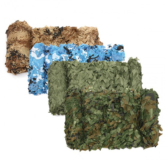 4mX2m Camo Netting Camouflage Net for Car Cover Camping Woodland Military Hunting Shooting