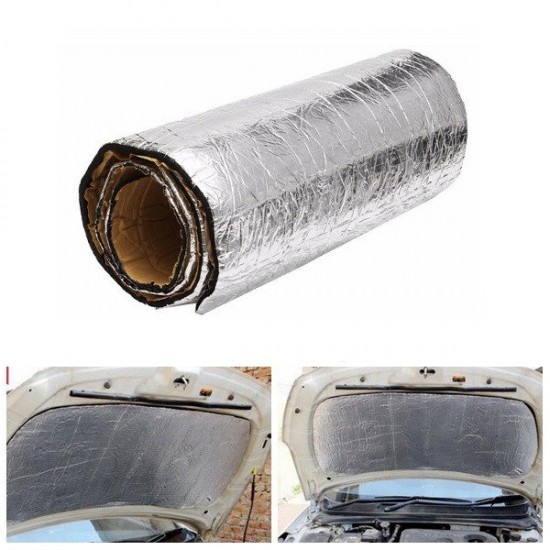 100cmx50cm Car Sound Proofing Deadening Anti-noise Insulation Heat Glass Fiber Cotton 100cmx50cm Car Sound Proofing Deadening Anti-noise Insulation Heat Glass Fiber Cotton