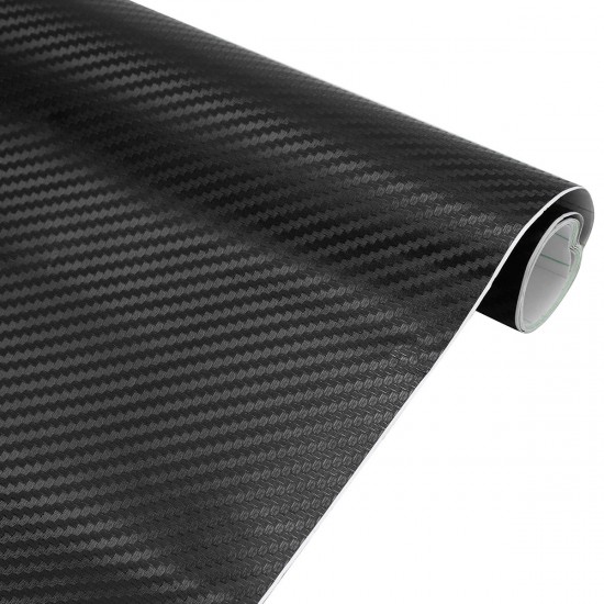 127x40cm 3D Carbon Fiber Vinyl Waterproof Car Wrap Sheet Roll Film DIY Sticker for Car Motorcycle