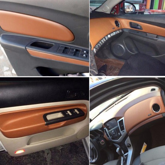 150*50cm Car Leather Textured Vinyl Wrap Sticker Decal Sheet Film