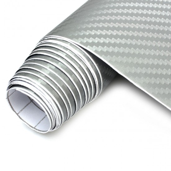 200x20cm DIY 3D Carbon Fiber Vinyl Wrap Roll Film Sticker Car Home Decal Sheet