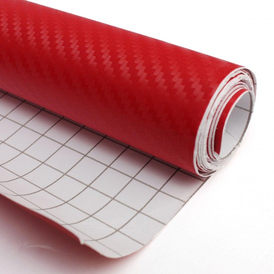 200x30cm DIY Carbon Fiber Vinyl Wrap Roll Film Sticker Car Decal Sheet