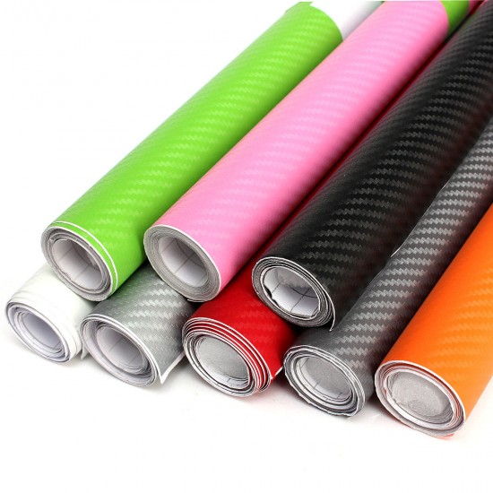 200x40cm DIY Carbon Fiber Vinyl Wrap Roll Film Sticker Car Decal Sheet