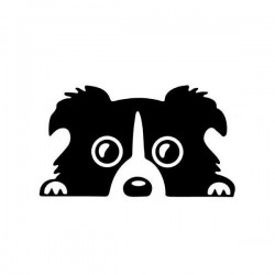 14x8cm Car Lovely Pet Dog Sticker Funny Decal Auto Bumper Window Body Decal