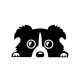 14x8cm Car Lovely Pet Dog Sticker Funny Decal Auto Bumper Window Body Decal