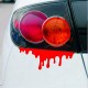 Funny Red Blood Drop Stickers Vinyl Decal for Car Motor Tail Light Window Bumper Decoration