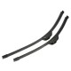 1 Pair 20 Inch And 18 Inch Black Universal J-Hook Car Windshield Wiper Blade Bracketless