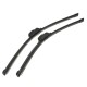 1 Pair 20 Inch And 18 Inch Black Universal J-Hook Car Windshield Wiper Blade Bracketless 1 Pair 20 Inch And 18 Inch Black Universal J-Hook Car Windshield Wiper Blade Bracketless