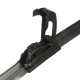 1 Pair 20 Inch And 18 Inch Black Universal J-Hook Car Windshield Wiper Blade Bracketless 1 Pair 20 Inch And 18 Inch Black Universal J-Hook Car Windshield Wiper Blade Bracketless