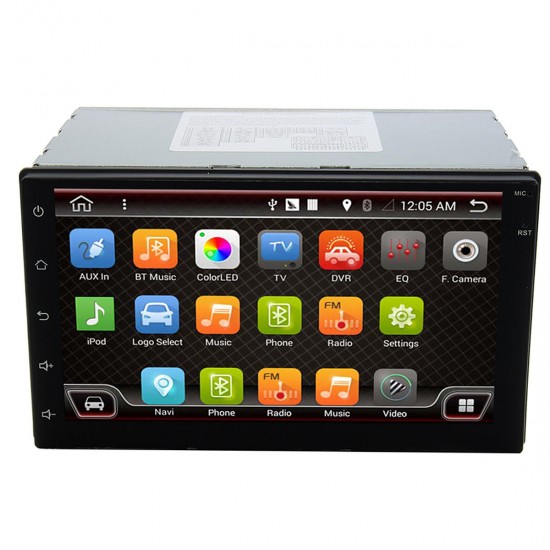 7 Inch Android 6.0 Double 2 DIN Sat Navigation Car GPS Navigation Stereo DAB