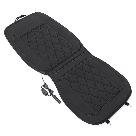 12V 20W Polyester Car Front Seat Heated Cushion Seat Warmer Winter Household Cover Electric Mat