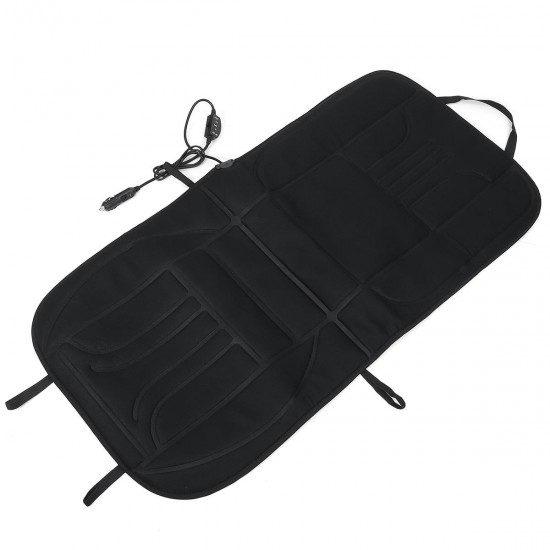 12V 45W Car Front Seat Heated Cushion Seat Warmer Winter Household Cover Electric Heating Mat